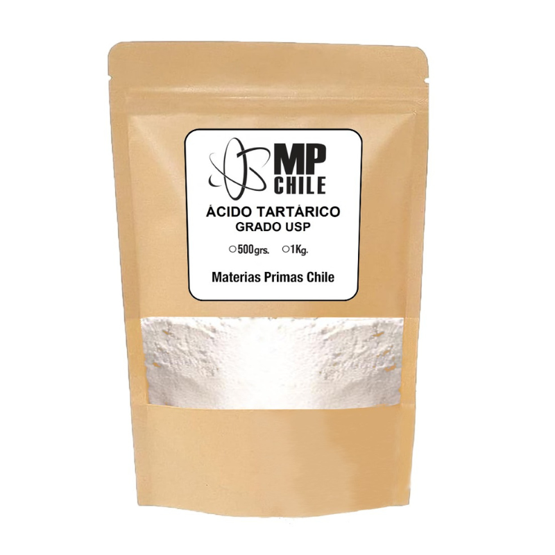 Ácido Tartárico USP 1kg – Agente Acidificante y Antioxidante para Alimentos y Cosméticos