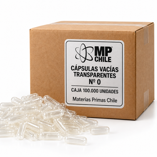 Caja Cápsulas N°0 Transparentes - 100.000 unidades