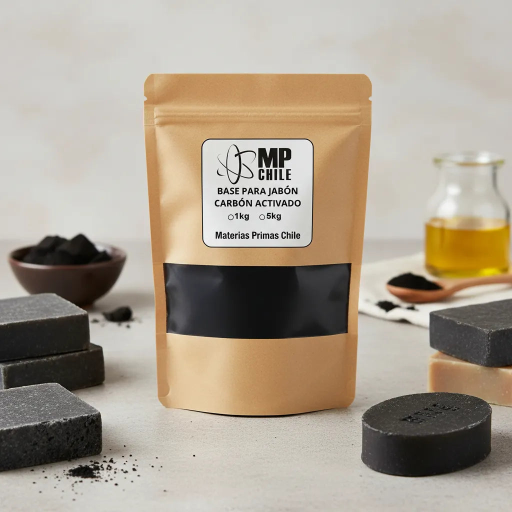 Base Para Jabón Carbón Activado 1kg - Premium